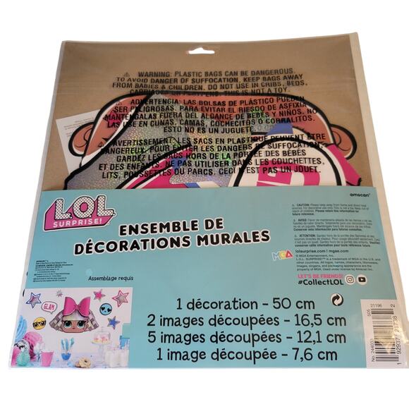 LOL Surprise Doll Party Kit for 8 Plates, Decor, Lanterns, Pens Straws Huge Lot - Picture 5 of 16